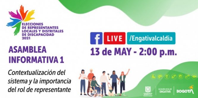 Engativá elige sus Consejeros Locales de Discapacidad Invitación primera reunión informativa