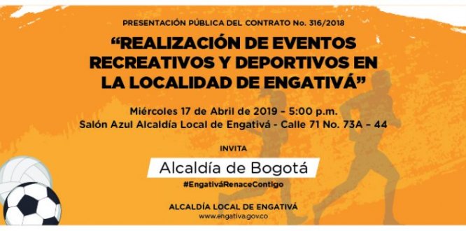 Invitación eventos deportivos